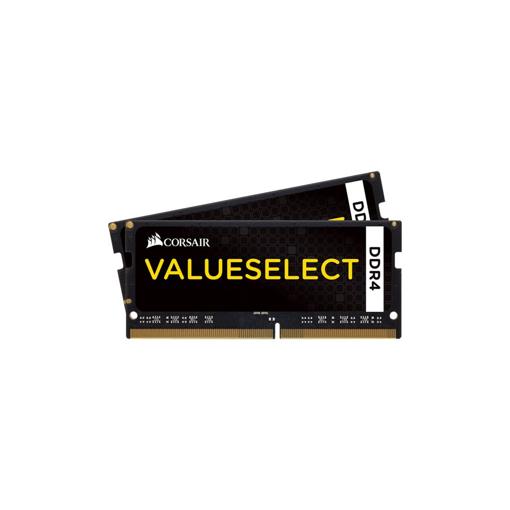 Produktbild för CORSAIR Value Select - DDR4 - sats - 16 GB: 2 x 8 GB - SO DIMM 260-pin - 2133 MHz / PC4-17000 - ej buffrad