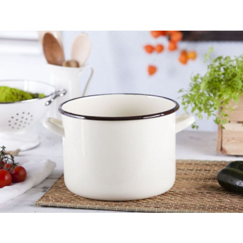 ALTOMDESIGN Altom Design emaljerad rak kastrull, 5,8 l diameter 22 cm hö...