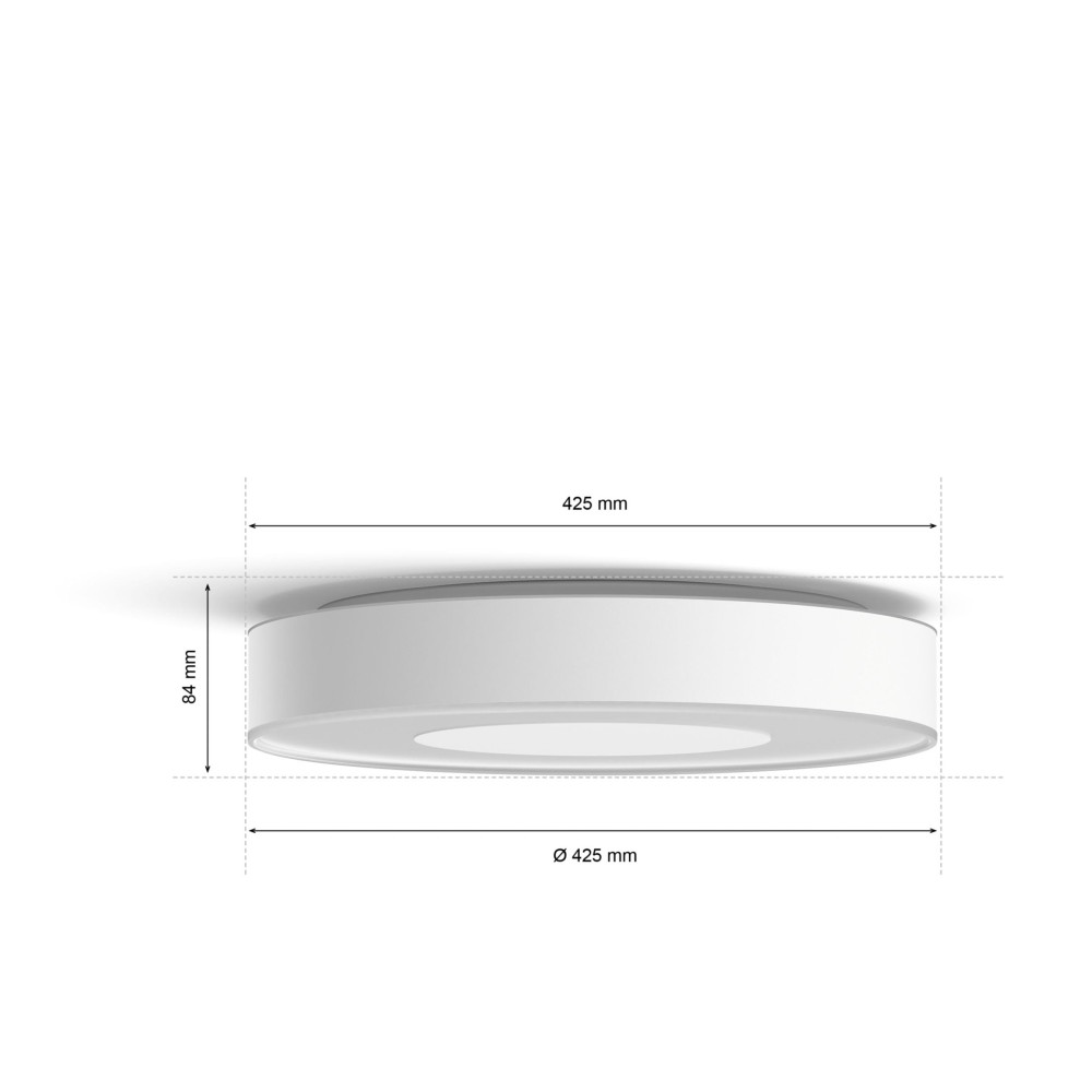 Produktbild för Philips Hue White and Color Ambiance Xamento L - innertakslampa - LED - 52.5 W - 2000-6500 K - vit