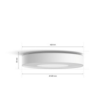 Produktbild för Philips Hue White and Color Ambiance Xamento L - innertakslampa - LED - 52.5 W - 2000-6500 K - vit