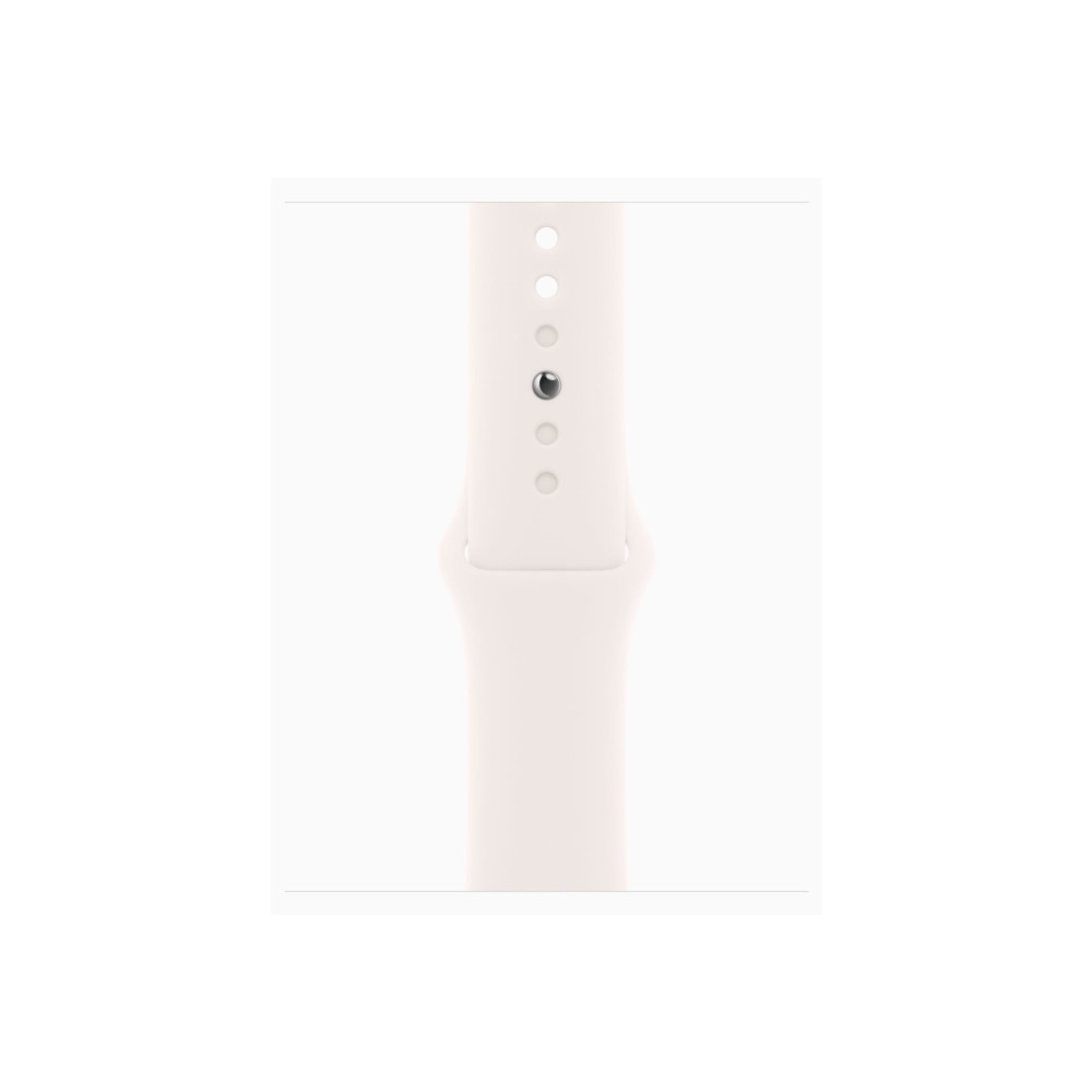 Produktbild för Apple Watch Series 11 (GPS + Cellular) - guldrosa aluminium - smart klocka med sportband - lätt rouge - 64 GB