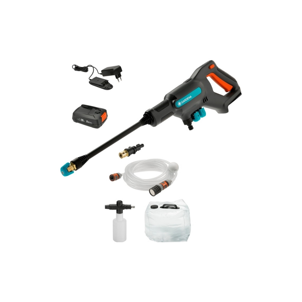 Produktbild för Gardena batteridriven högtryckstvätt AquaClean 24/18V, premi...