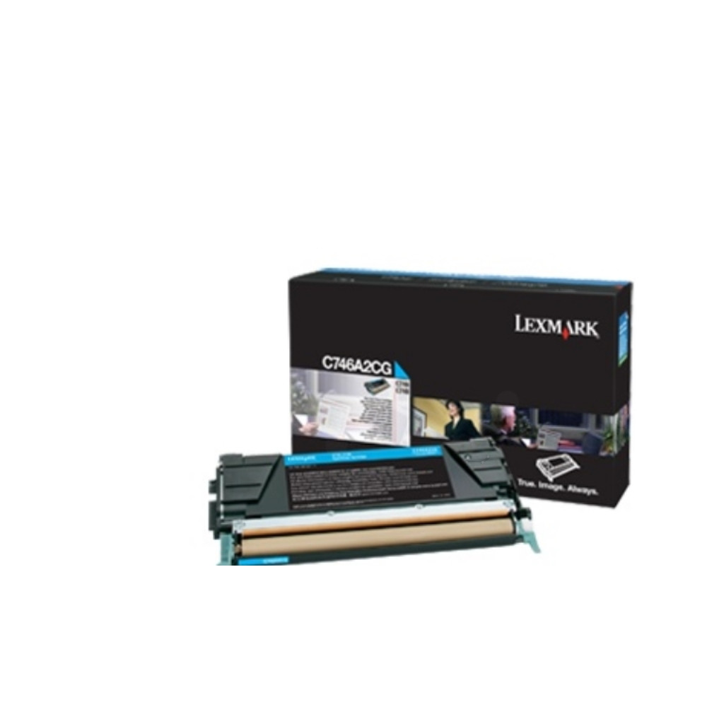 Produktbild för Lexmark - cyan - original - tonerkassett - Lexmark Corporate