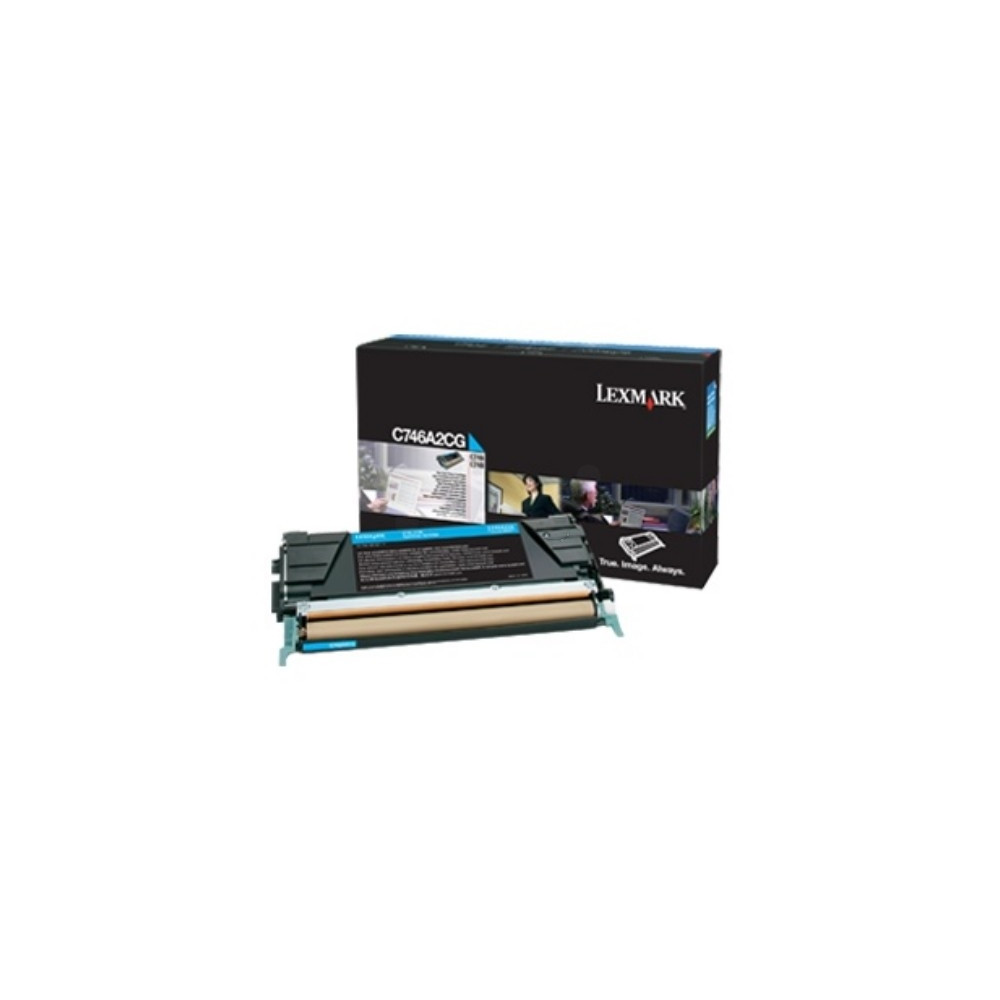 Produktbild för Lexmark - cyan - original - tonerkassett - Lexmark Corporate