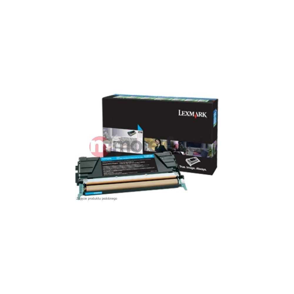 Produktbild för Lexmark - cyan - original - tonerkassett - Lexmark Corporate