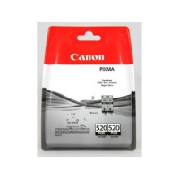 Produktbild för Canon PGI-520BK Twin Pack - 2-pack - svart - original - bläcktank