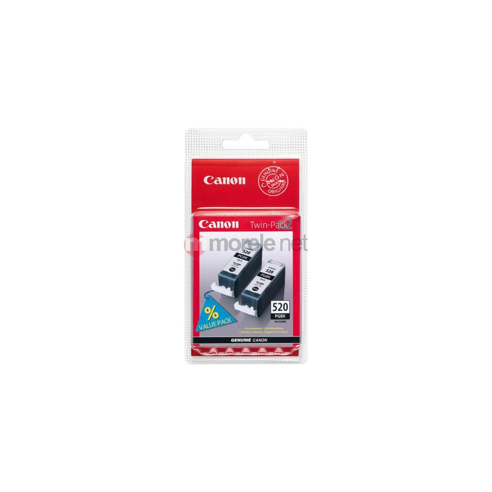 Produktbild för Canon PGI-520BK Twin Pack - 2-pack - svart - original - bläcktank