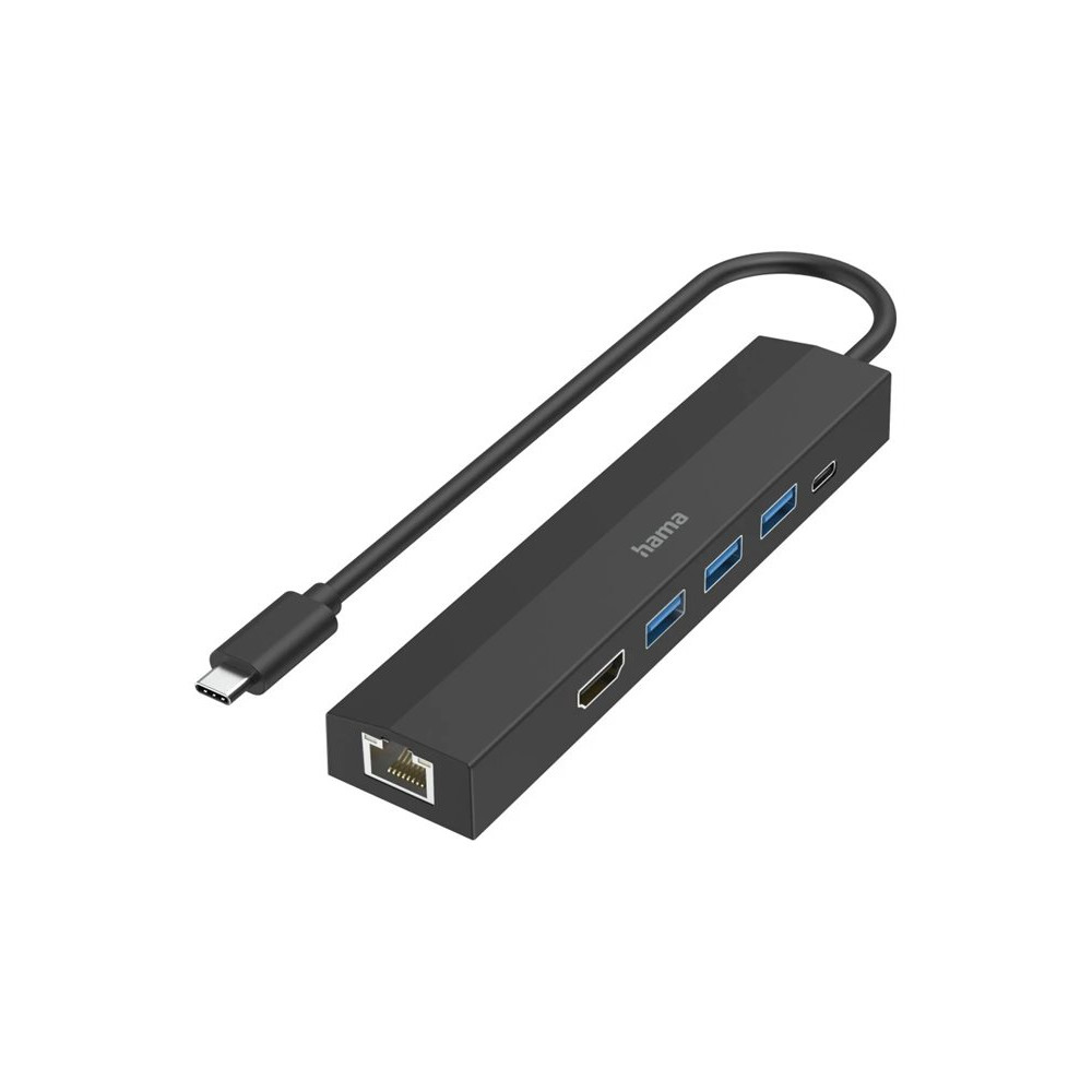 Produktbild för Hama Entry Line - dockningsstation - USB-C 3.2 Gen 1 - HDMI - 1GbE