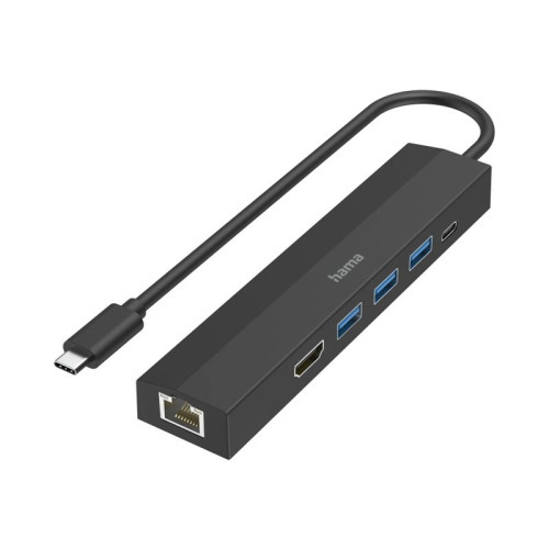 Hama Hama Entry Line - dockningsstation - USB-C 3.2 Gen 1 - HDMI - 1GbE