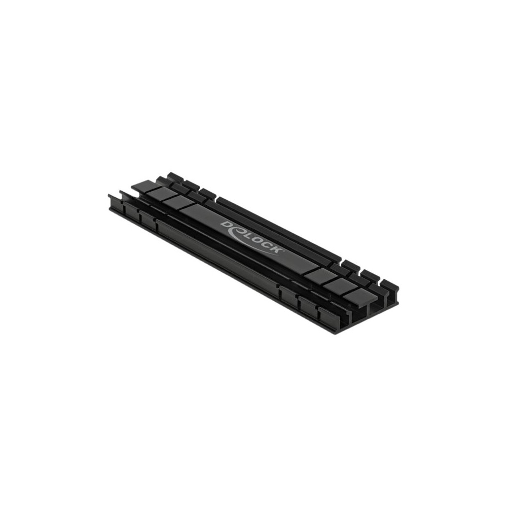 Produktbild för Delock Heatsink flat 100 mm for M.2 module black - kylfläns för halvledarenhet