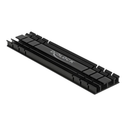 DeLOCK Delock Heatsink flat 100 mm for M.2 module black - kylfläns för halvledarenhet