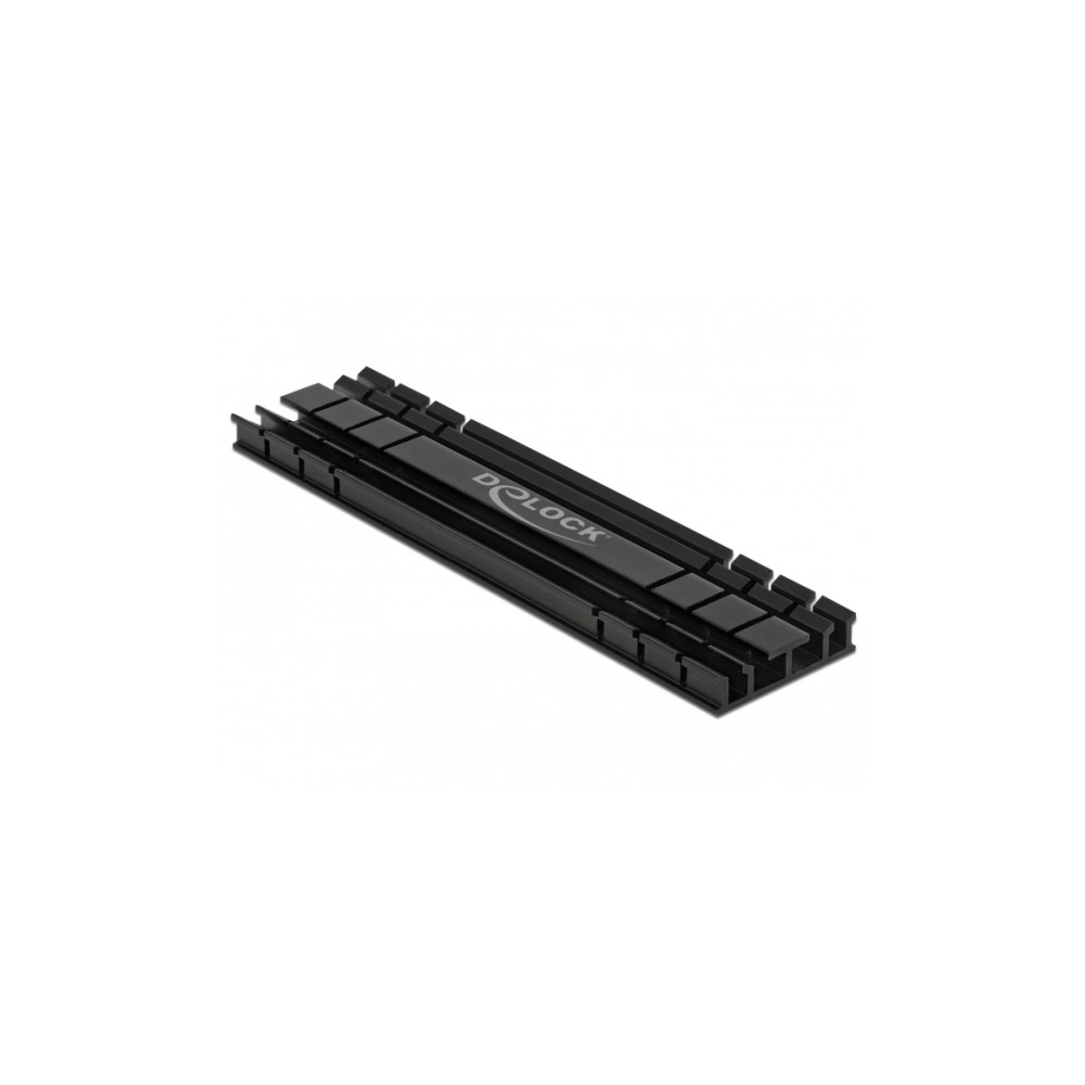 Produktbild för Delock Heatsink flat 100 mm for M.2 module black - kylfläns för halvledarenhet
