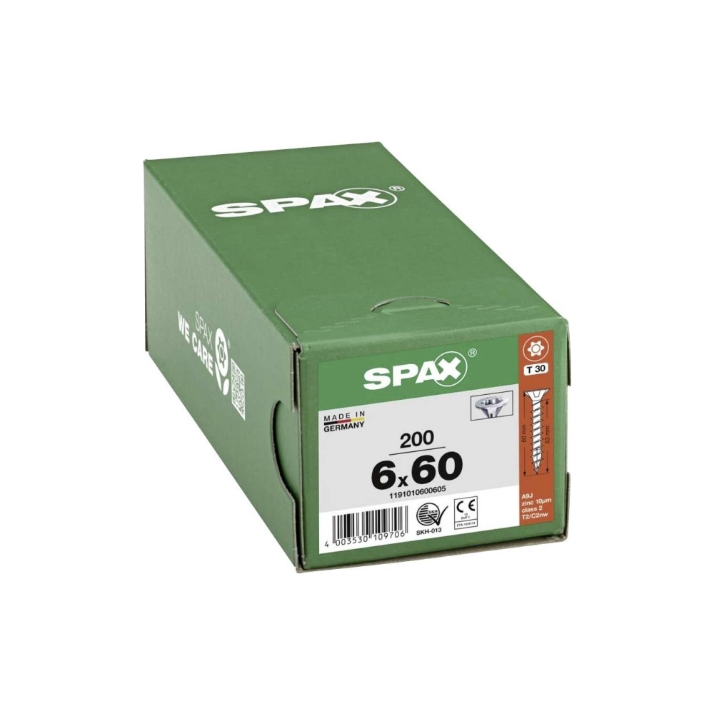 Produktbild för 6,0X60/53 FZB US TORX30 spånskiveskruv
