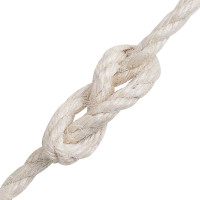 Produktbild för Jutegarn 10 pcs 2 Vit 100% Tossa jute