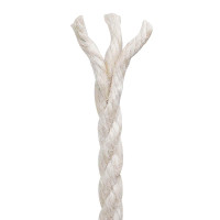 Produktbild för Jutegarn 4 Vit 100% Tossa jute