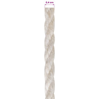 Produktbild för Jutegarn 4 Vit 100% Tossa jute