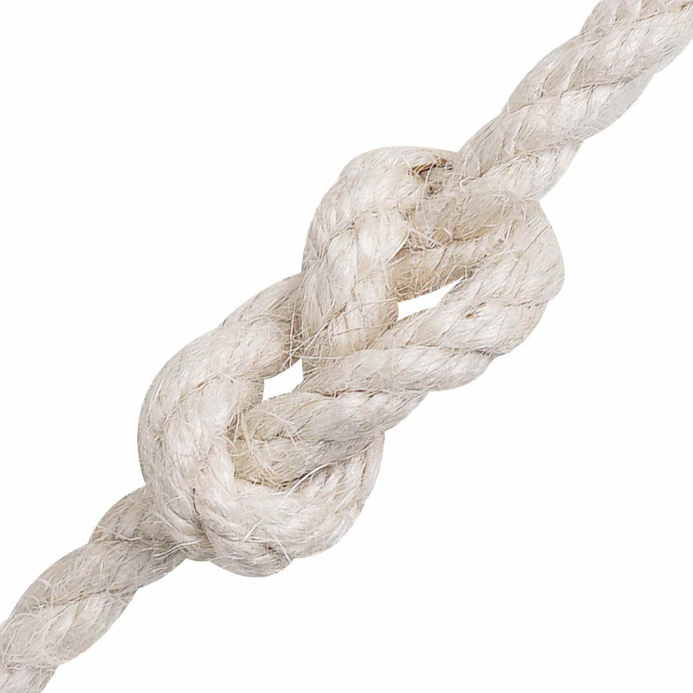 Produktbild för Juterep 8 Vit 100% Tossa jute