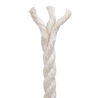 Produktbild för Juterep 8 Vit 100% Tossa jute
