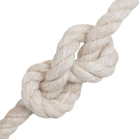Produktbild för Juterep 10 Vit 100% Tossa jute