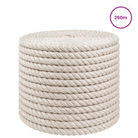 Produktbild för Juterep 12 Vit 100% Tossa jute