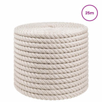 Produktbild för Juterep 14 Vit 100% Tossa jute