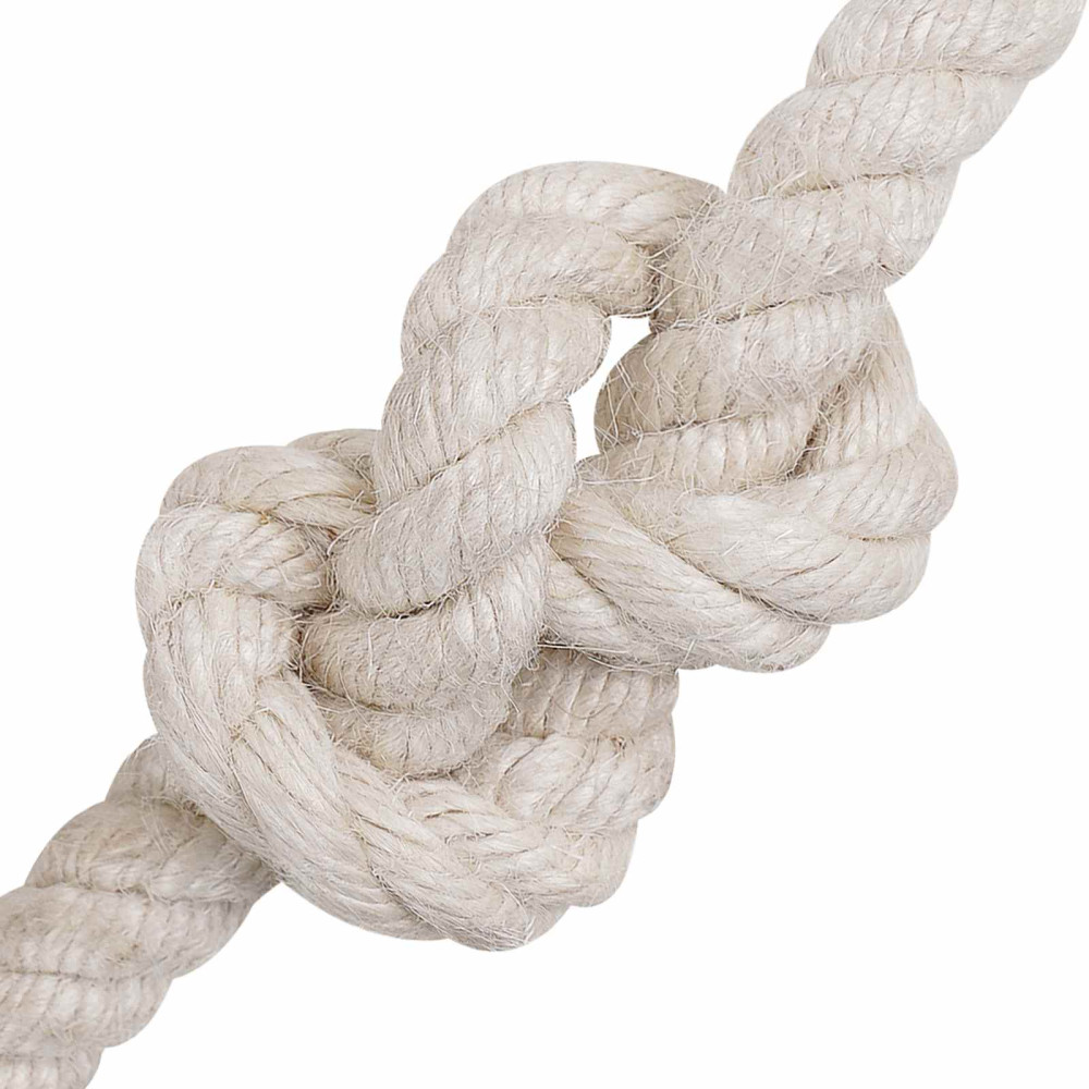 Produktbild för Juterep 14 Vit 100% Tossa jute