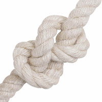 Produktbild för Juterep 14 Vit 100% Tossa jute