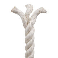 Produktbild för Juterep 16 Vit 100% Tossa jute