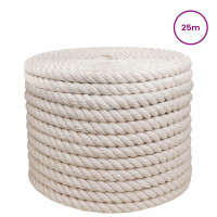 Produktbild för Juterep 24 Vit 100% Tossa jute