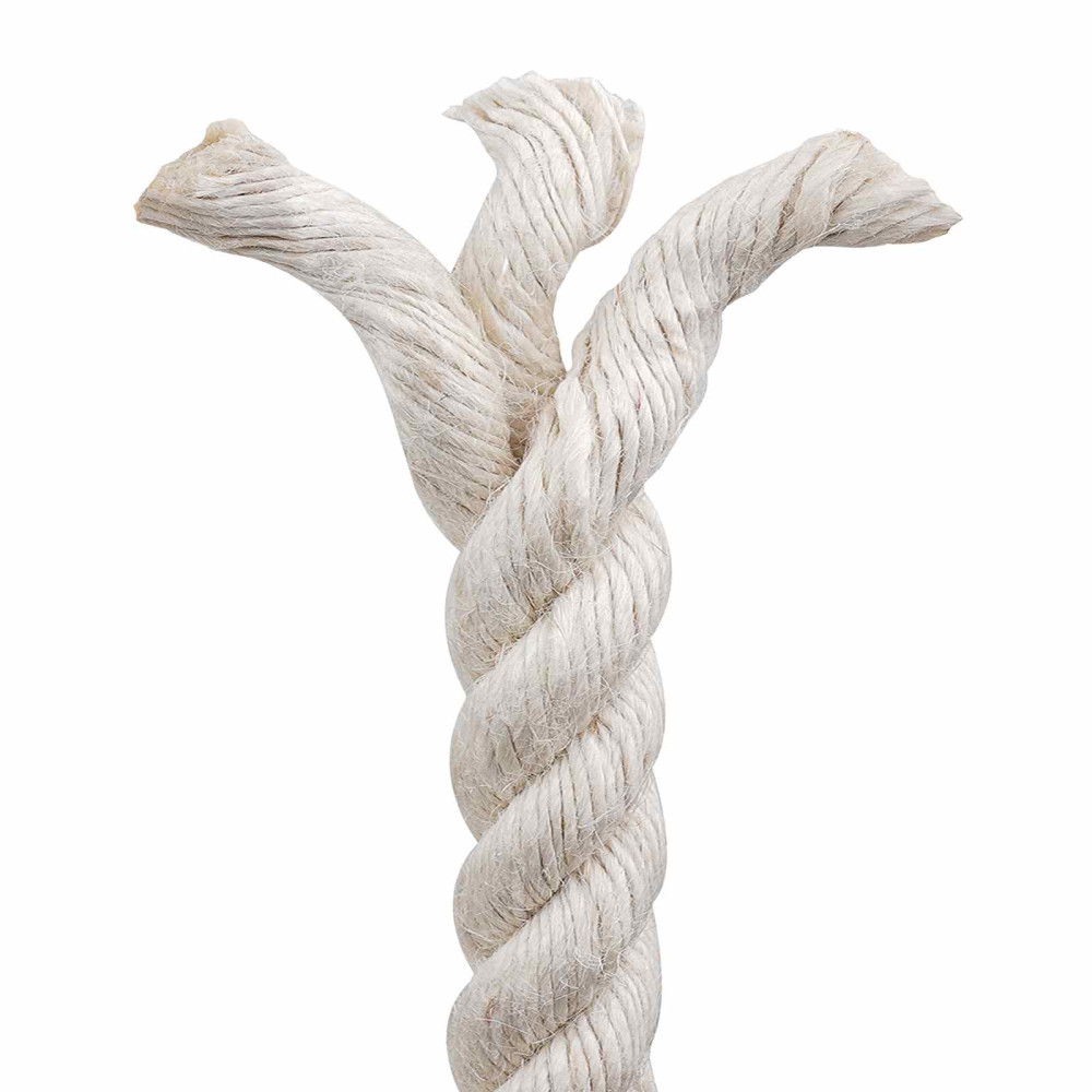 Produktbild för Juterep 24 Vit 100% Tossa jute