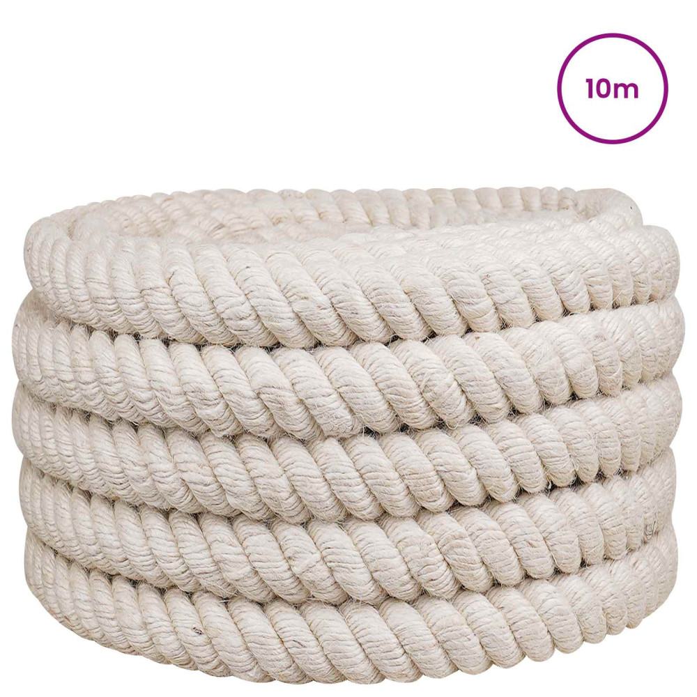 Produktbild för Juterep 30 Vit 100% Tossa jute