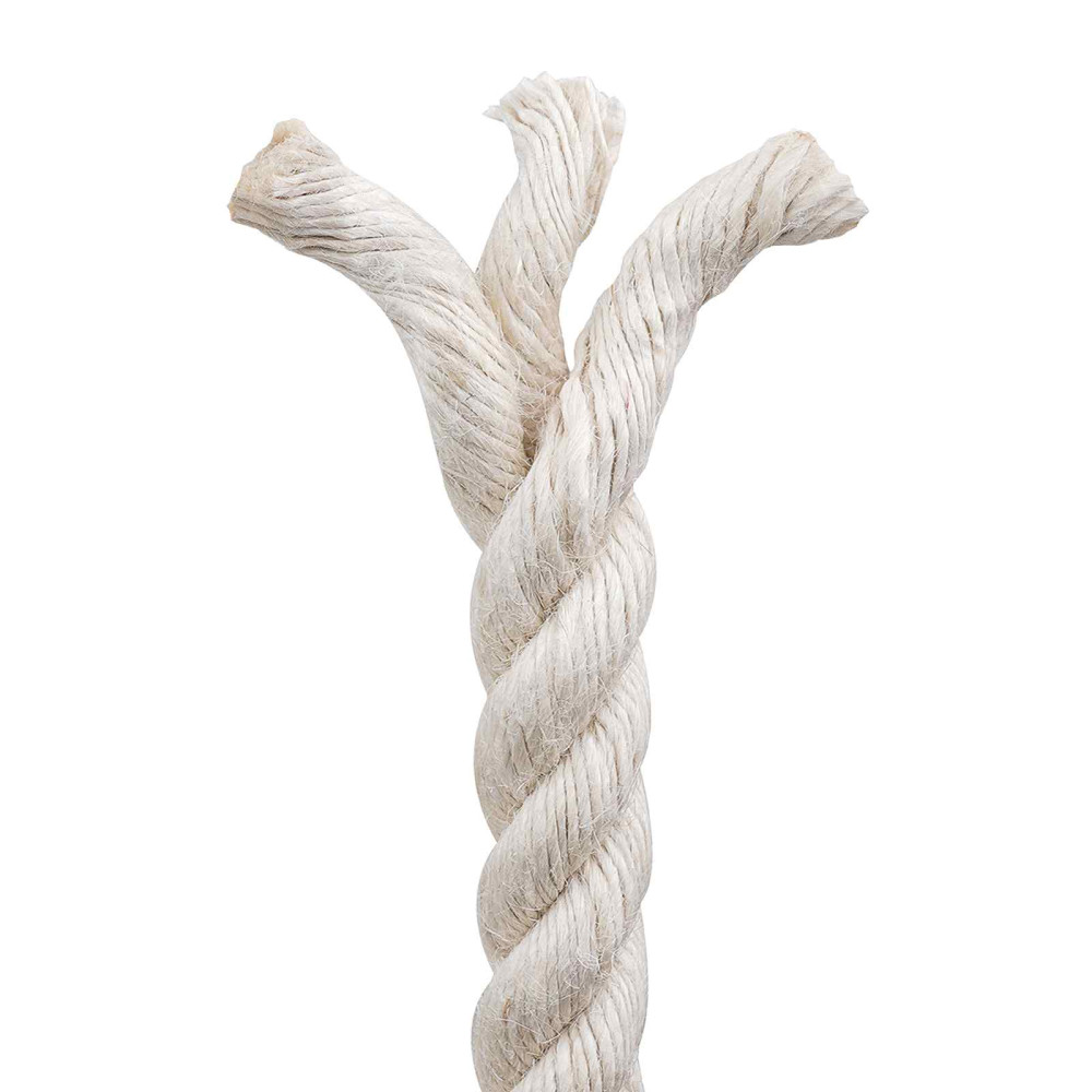 Produktbild för Juterep 30 Vit 100% Tossa jute