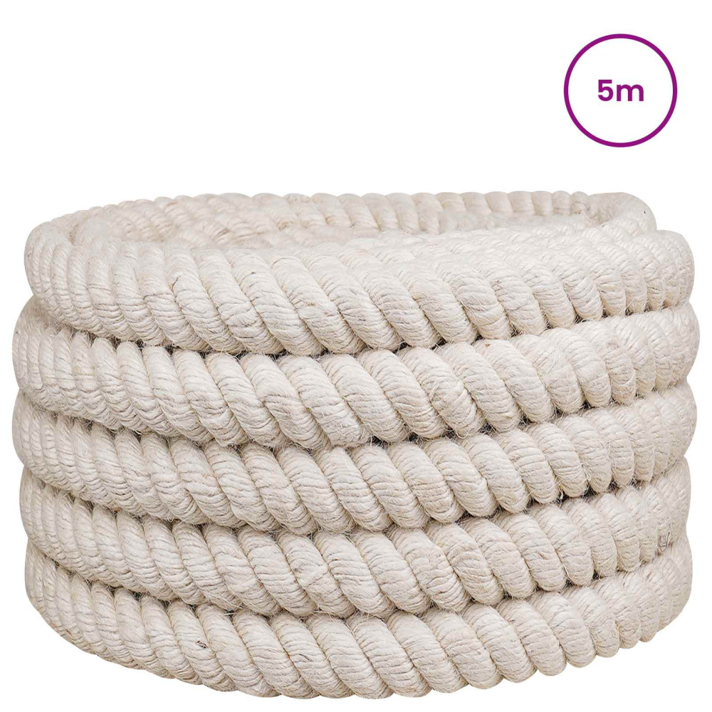 Produktbild för Juterep 36 Vit 100% Tossa jute