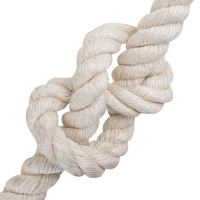 Produktbild för Juterep 36 Vit 100% Tossa jute