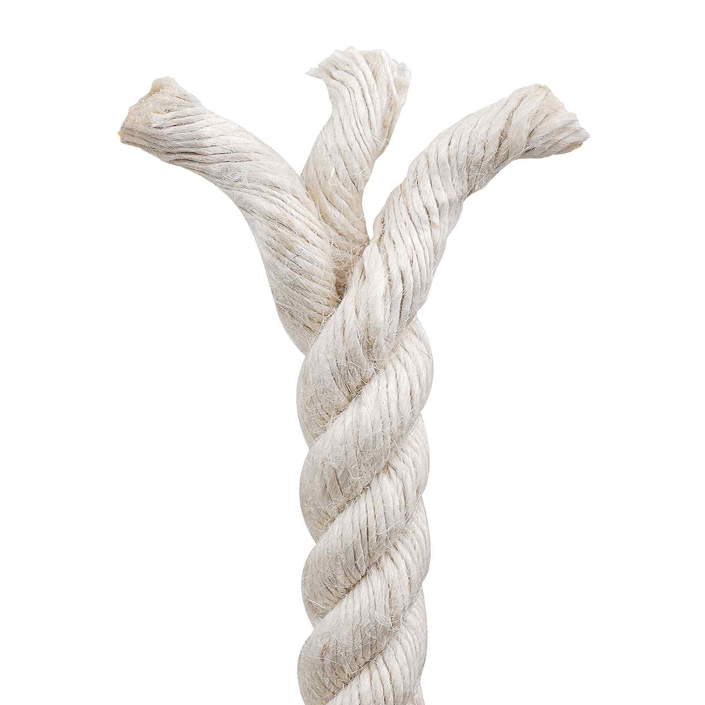 Produktbild för Juterep 36 Vit 100% Tossa jute