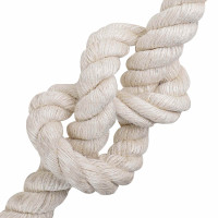 Produktbild för Juterep 40 Vit 100% Tossa jute