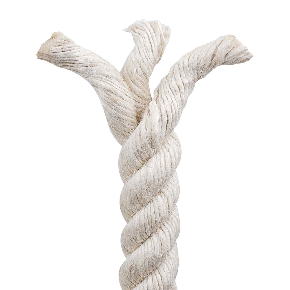 Produktbild för Juterep 40 Vit 100% Tossa jute