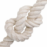 Produktbild för Juterep 50 Vit 100% Tossa jute