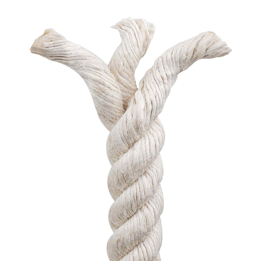 Produktbild för Juterep 50 Vit 100% Tossa jute