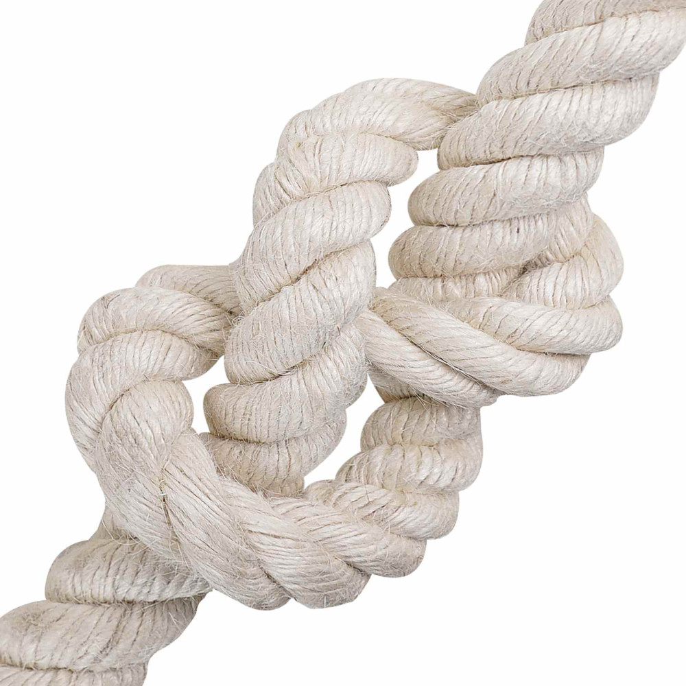 Produktbild för Juterep 50 Vit 100% Tossa jute