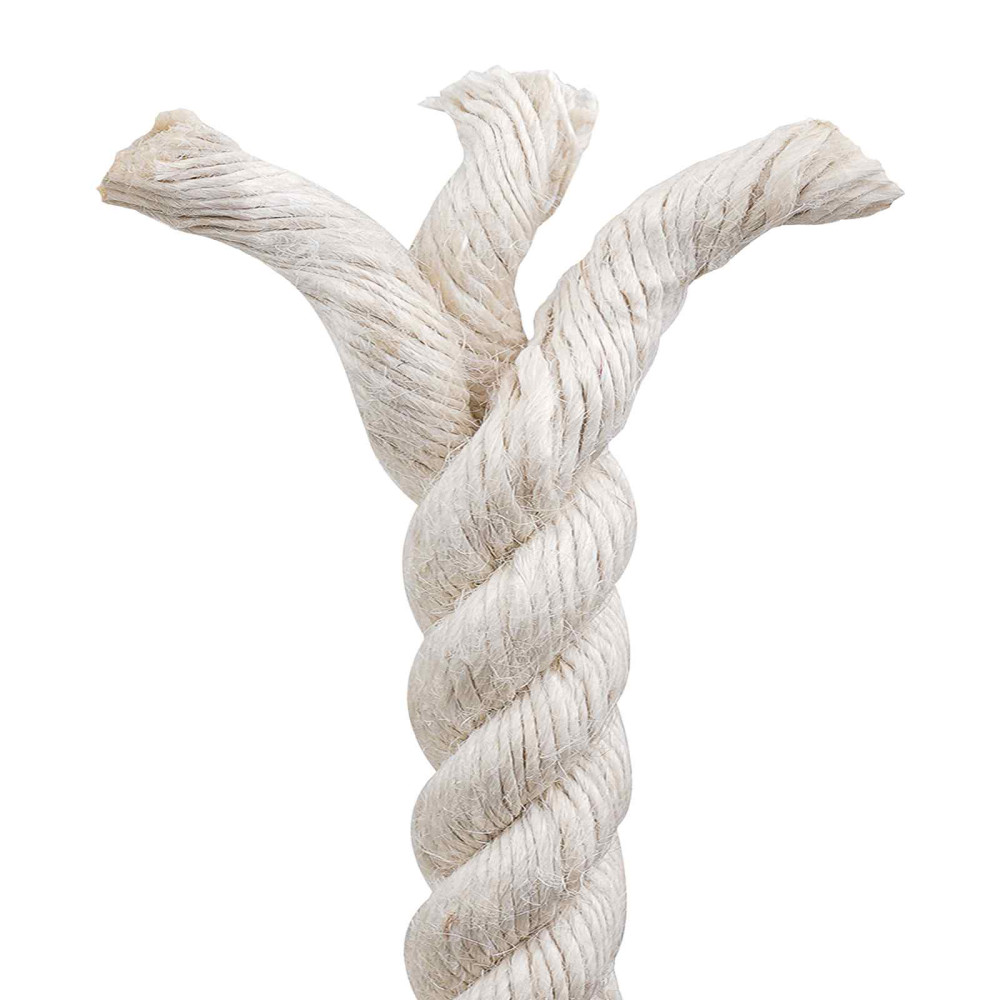 Produktbild för Juterep Vit 100% Tossa jute