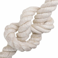 Produktbild för Juterep Vit 100% Tossa jute