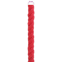 Produktbild för Rep Röd 0,8 x 0,8 x 10000 cm Bomull