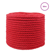 Produktbild för Rep Röd 1 x 1 x 5000 cm Bomull