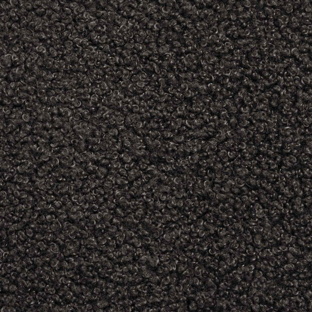 Produktbild för Fotpall Svart 55 x 35 x 41 cm Bouclé
