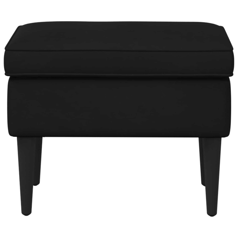 Produktbild för Fotpall Svart 55 x 35 x 41 cm Sammet