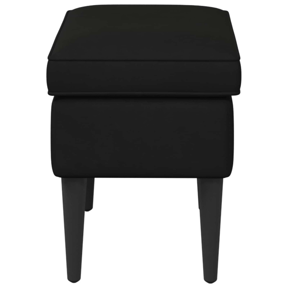 Produktbild för Fotpall Svart 55 x 35 x 41 cm Sammet