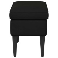 Produktbild för Fotpall Svart 55 x 35 x 41 cm Sammet