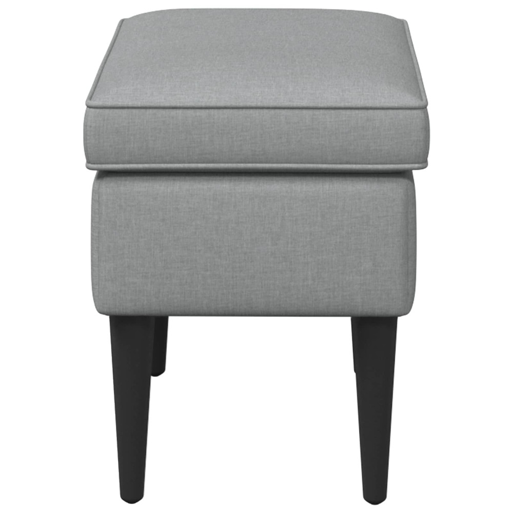 Produktbild för Fotpall Ljusgrå 55 x 35 x 41 cm Tyg