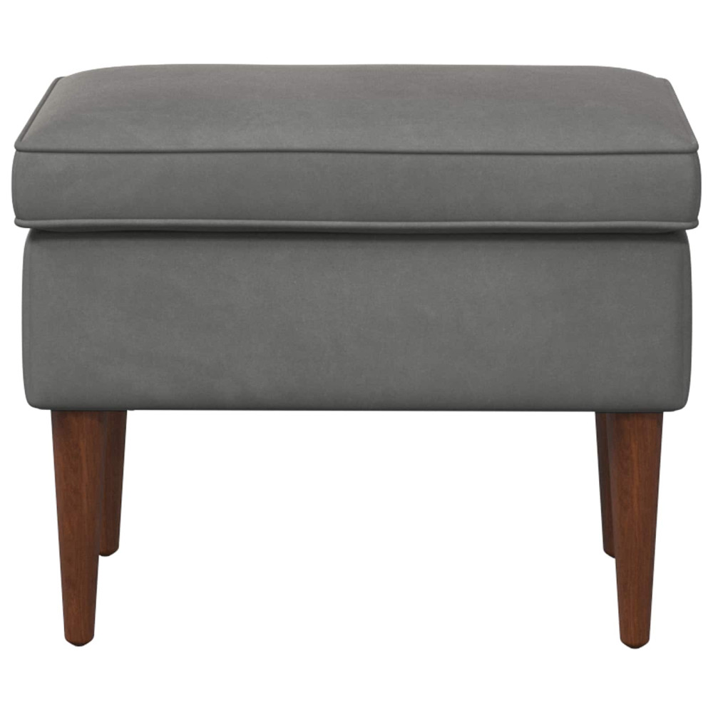 Produktbild för Fotpall Mörkgrå 55 x 35 x 41 cm Sammet